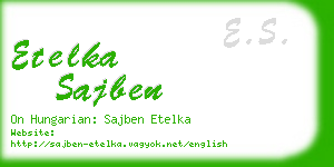 etelka sajben business card